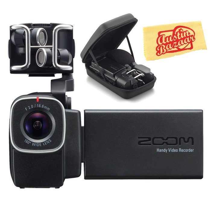 Zoom&nbsp;Q8 Handy Video Recorder Bundle with SCQ-8 Case and Austin Bazaar Polishing Cloth N2