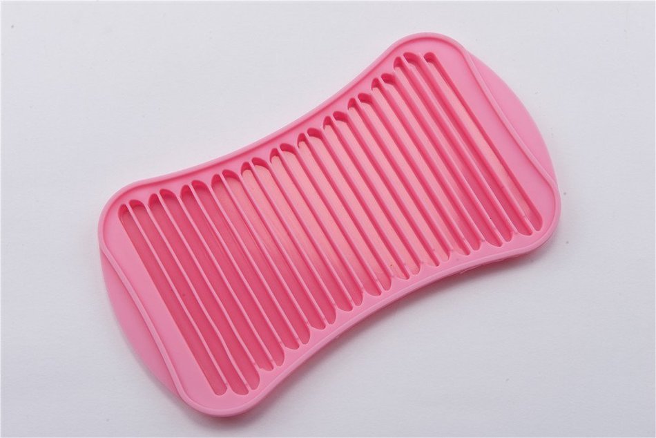 6 Cavity Little Cylinder with Flower Edge Silicone Chocolate Cake Ice Chocolate Soap Candle Baking Mold Food Grade
