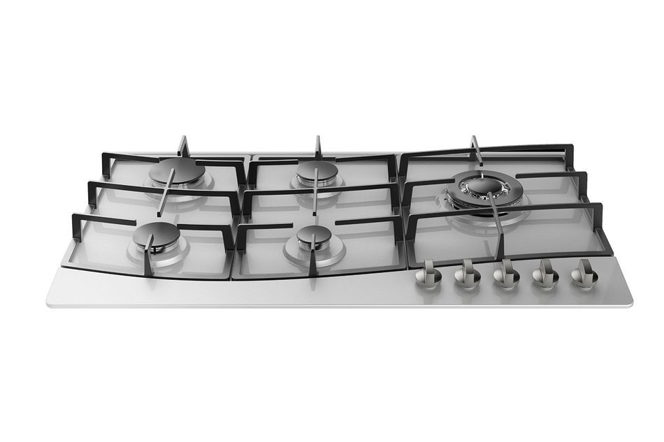 Empava 34" Stainless Steel Built-in 5 Burners Stove Gas Hob Fixed Cooktop, 4.33" H N2