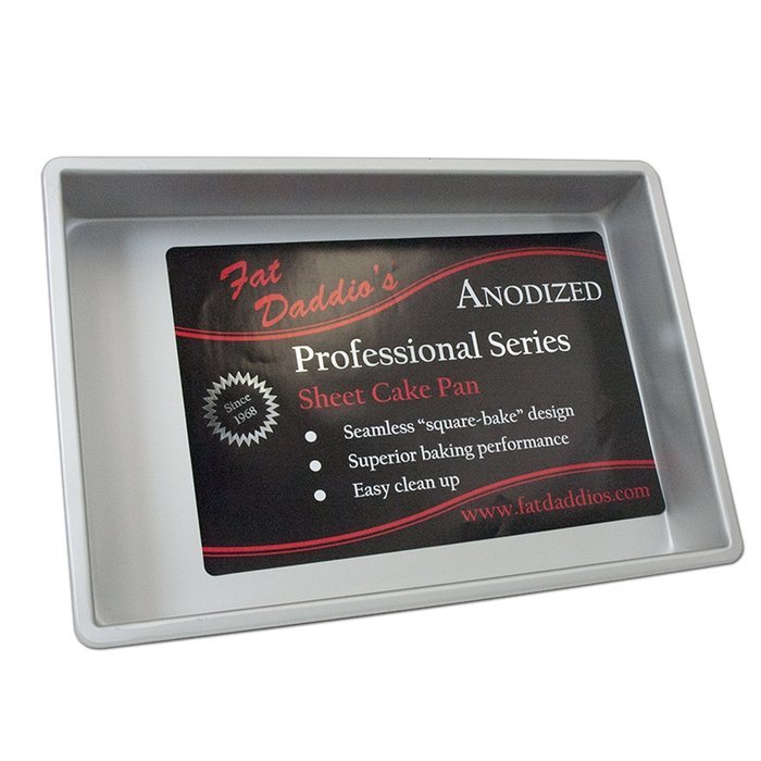 Fat Daddio's Anodized Aluminum Sheet Cake Pan, 9 Inch by 13 Inch by 2 Inch N7