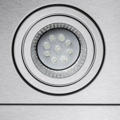 30 in. Convertible Kitchen Wall Mount Range Hood in Stainless Steel with Black Tempered Glass and Carbon Filters N4