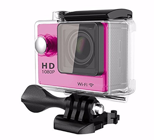 Holysun sport dv wifi action camera sport DV waterproof 30M diving camera 2 inch LCD full HD1080P （Red） N3