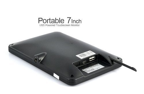 Tekit 7 Inch TFT LCD Portable USB Powered Touchscreen Monitor with Built in Stand and Stylus N4