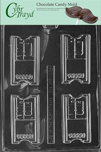 Cybrtrayd M125 Theatre Ticket Miscellaneous Chocolate Candy Mold