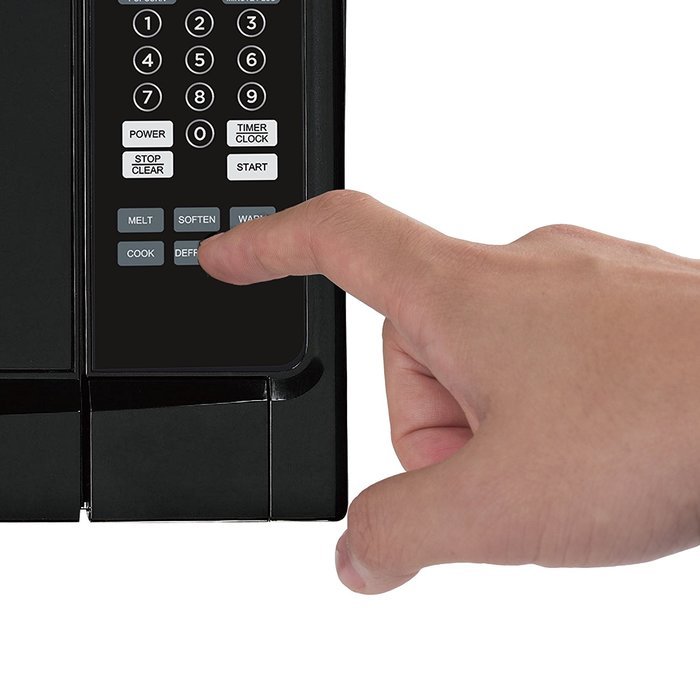 Westinghouse WCM16100B 1000 Watt Counter Top Microwave Oven, 1.6 Cubic Feet, Black Cabinet N3