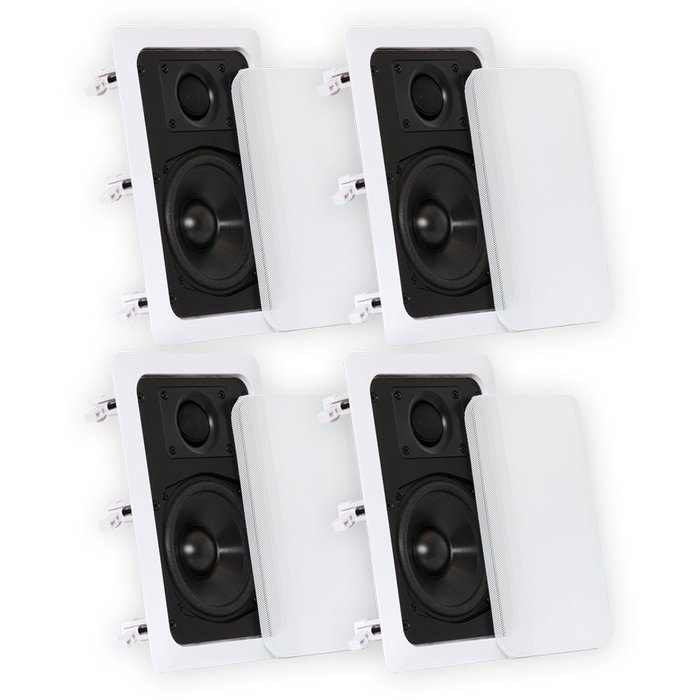 Theater Solutions CS5W In Wall Speakers Surround Sound Home Theater 2 Pair Pack 2CS5W