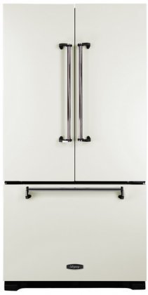 AGA AMLFDR23VWT 36" Legacy Counter Depth French Door Refrigerator with 22.6 cu.ft. Capacity Tri-level Organization...