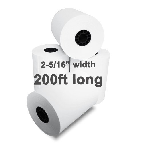 2-5/16 x 200' 1-Ply Thermal Paper 24 Rolls BPA Free