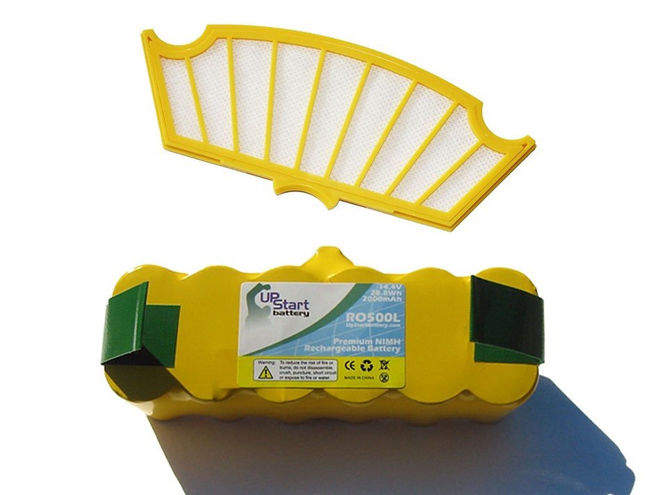 Replacement iRobot Roomba 611 Battery and Filter - Kit Includes iRobot 1 Battery and 1 Filter