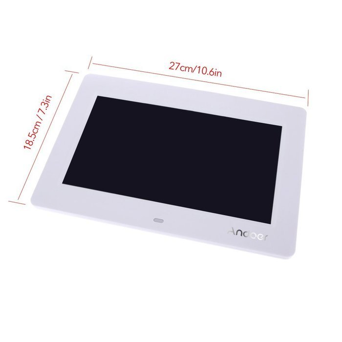 Andoer 10'' HD TFT-LCD 1024 * 600 Digital Photo Frame Alarm Clock MP3 MP4 Movie Player with... N13