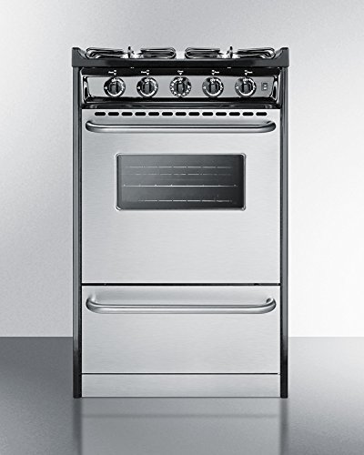 20" Wide Slide-In Gas Range with Stainless Doors & Sealed Burners N2