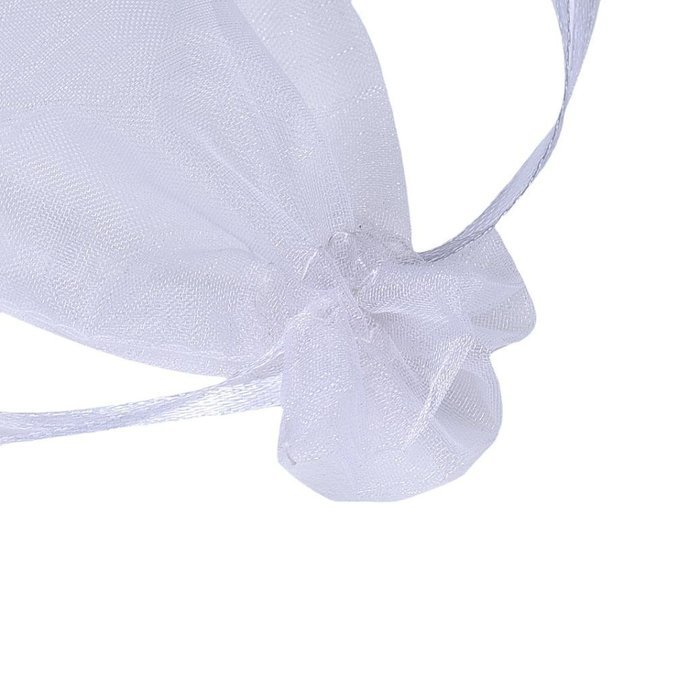 Candy Small Bag DZT1968&reg; 100pcs Organza Wedding Party Decoration Gift Candy Sheer Bags Pouches (Black) N21