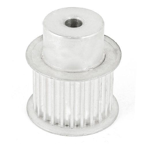 Water & Wood 1/5" Pitch 25 Tooth Synchronous Timing Belt Pulley Silver Tone