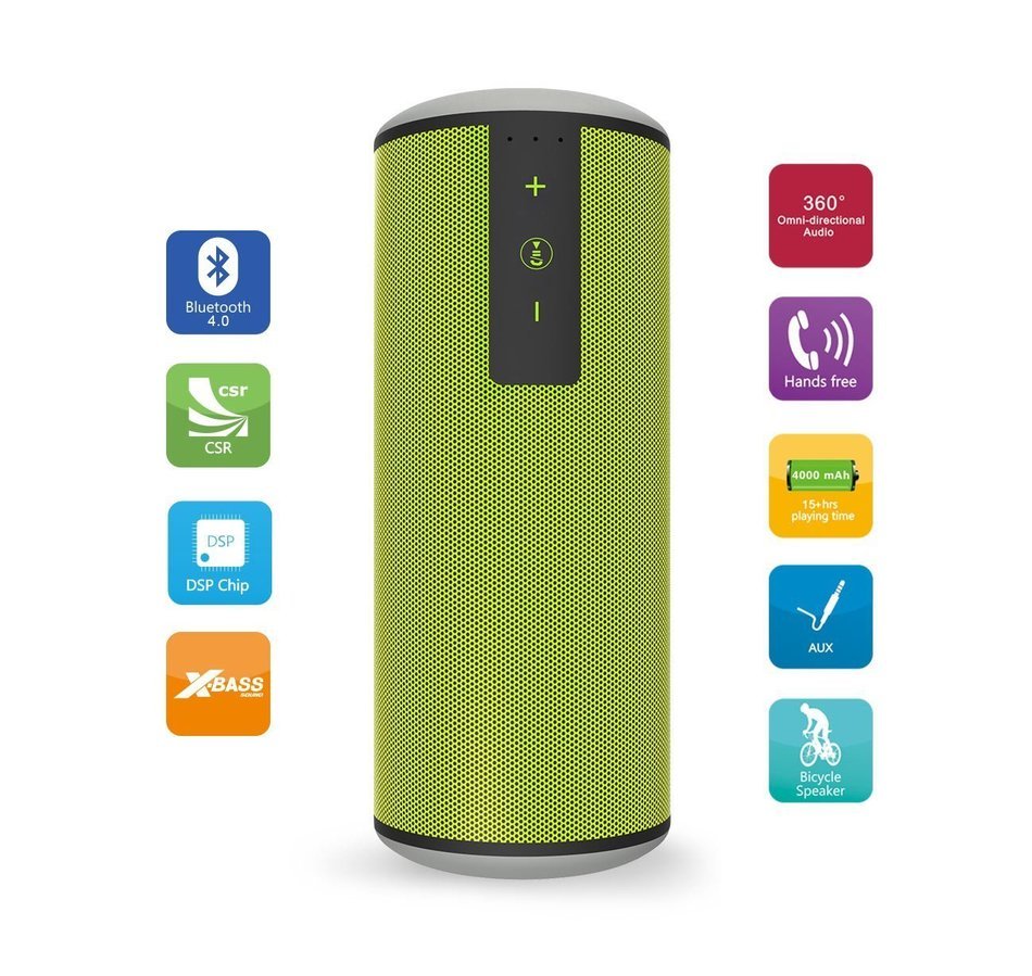 Trendwoo Outdoor Waterproof Bluetooth V4.0 Portable Speaker with DSP Noise Reduction Dual X-Bass Driver and up... N8