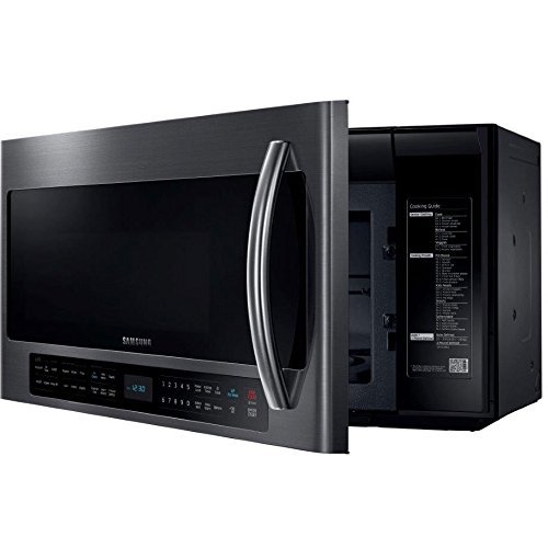 Samsung ME21H706MQG 2.1 Cu. Ft. Black Stainless Steel Over-the-Range Microwave N2