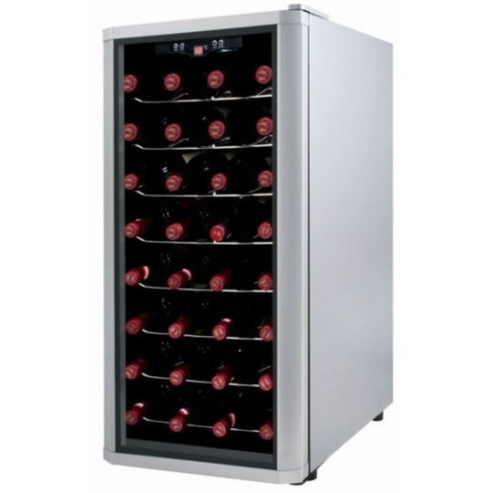 32-Bottle Wine Cooler Refrigerator Cellar Electronic Adjustable N4