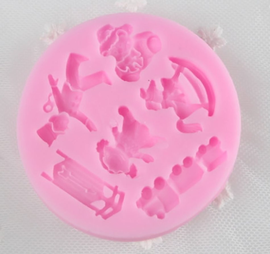4 Strings Of Pearl Fondant Sugar Paste Bead Mold Clay Chocolate Mould Cake Decorating Tools Yihuily N163