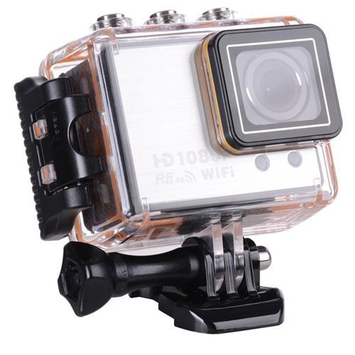 Silver Action Sports Outdoor Waterproof Digital Cam Camera Camcorder Full HD 1080P Wifi With Remote Control