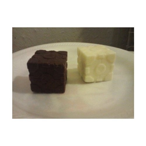 Portal 2 Companion Ice Cube Tray Silicone Mold by Valve - Makes Large King Sized Ice Cubes Shaped like Perfect... N2