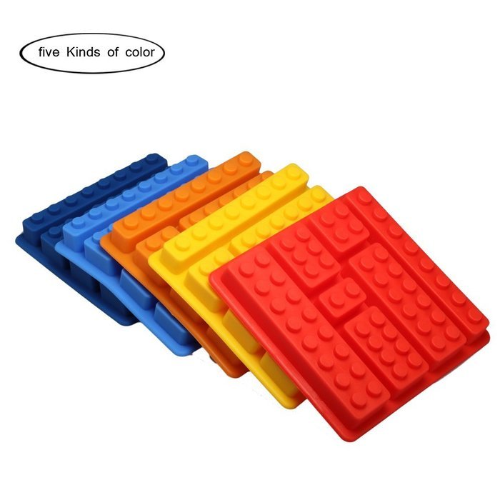 Gwogo Minifigure Building Brick Silicone Ice Tray Candy Chocolate Mold - for Lego Lovers(2 Pcs) N25