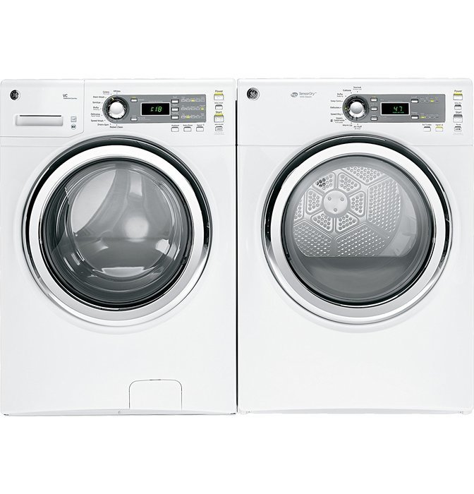 GE GFDS140GDWW 7.0 Cu. Ft. White Stackable With Steam Cycle Gas Front Load Dryer N3