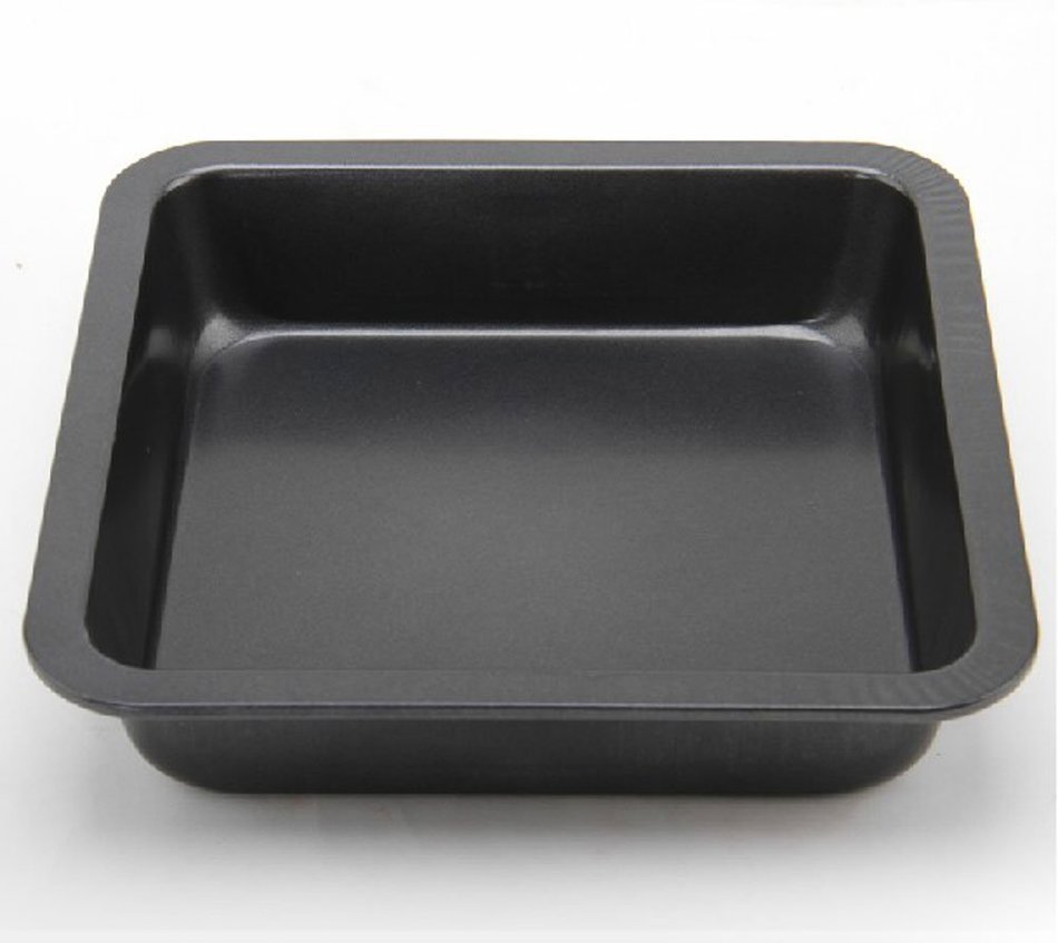 niceeshop(TM) 8 Inch Diy Non-stick Carbon Steel Square Deepen Cake Pan Pizza Plate Baking Pan N2