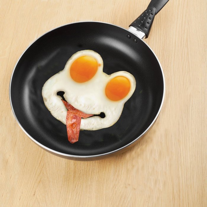 Tenta Kitchen Silicone Egg Ring Mold, Pancake Mold Set -Rabbit, Owl and Skull (Pack of 3) N10