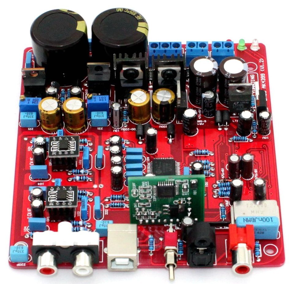 AK4399 + PCM2706 + WM8805 DAC Decoder Board w/Coaxial & Optical (including USB) N6