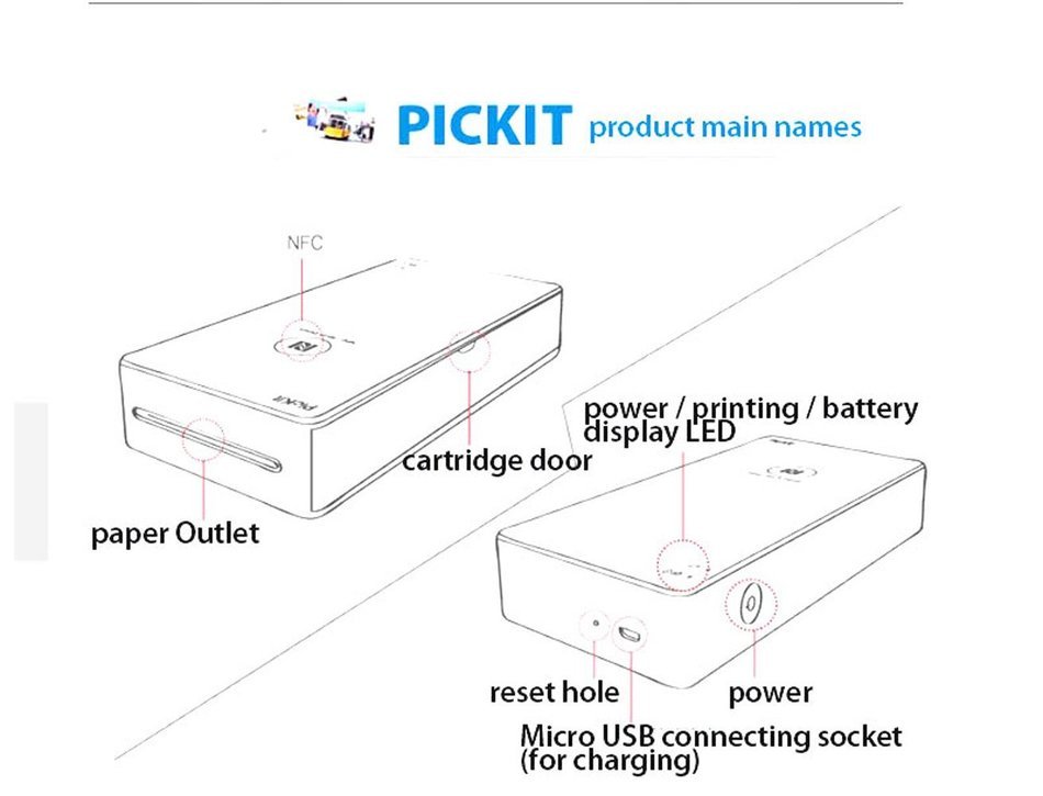 Fujifilm smartphone printer pickit portable for Android iphone galaxy LG optimus IOS NEW N9
