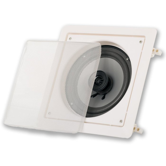 Acoustic Audio CS-i62s In Ceiling Square 2-Way Speaker (White)