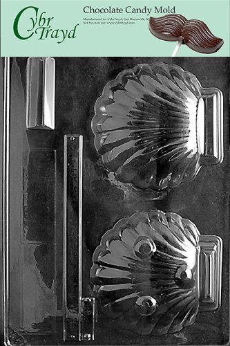 Cybrtrayd N007 Nautical Candy Mold Chocolate, Clam Shell