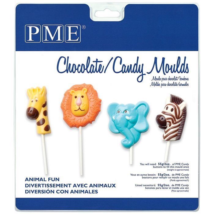 Zoo Animals Chocolate Lollipop Mold N2