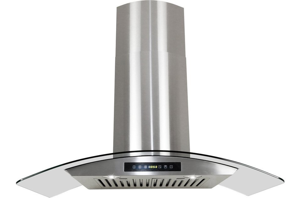 Golden Vantage Stainless Steel 30" Euro Style Wall Mount Range Hood Led Screen N8