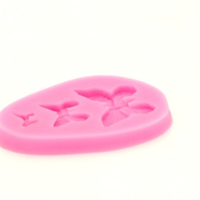 Cake Fondant Silicone Mold For Baking Tools Chocolate Pink Butterfly N5