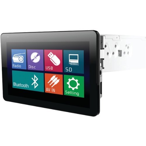 POWER ACOUSTIK PD-930B 9.3" Single-DIN In-Dash Motorized LCD Touchscreen DVD Receiver with...