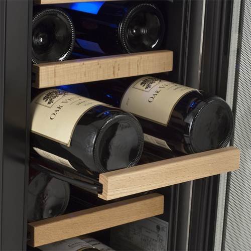 EdgeStar 18 Bottle Built-In Wine Cooler - Black/Stainless Steel N4