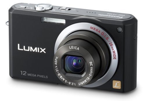 Panasonic Lumix FX100K 12.2MP Digital Camera with 3.6x Wide Angle MEGA Optical Image Stabilized Zoom (Black)