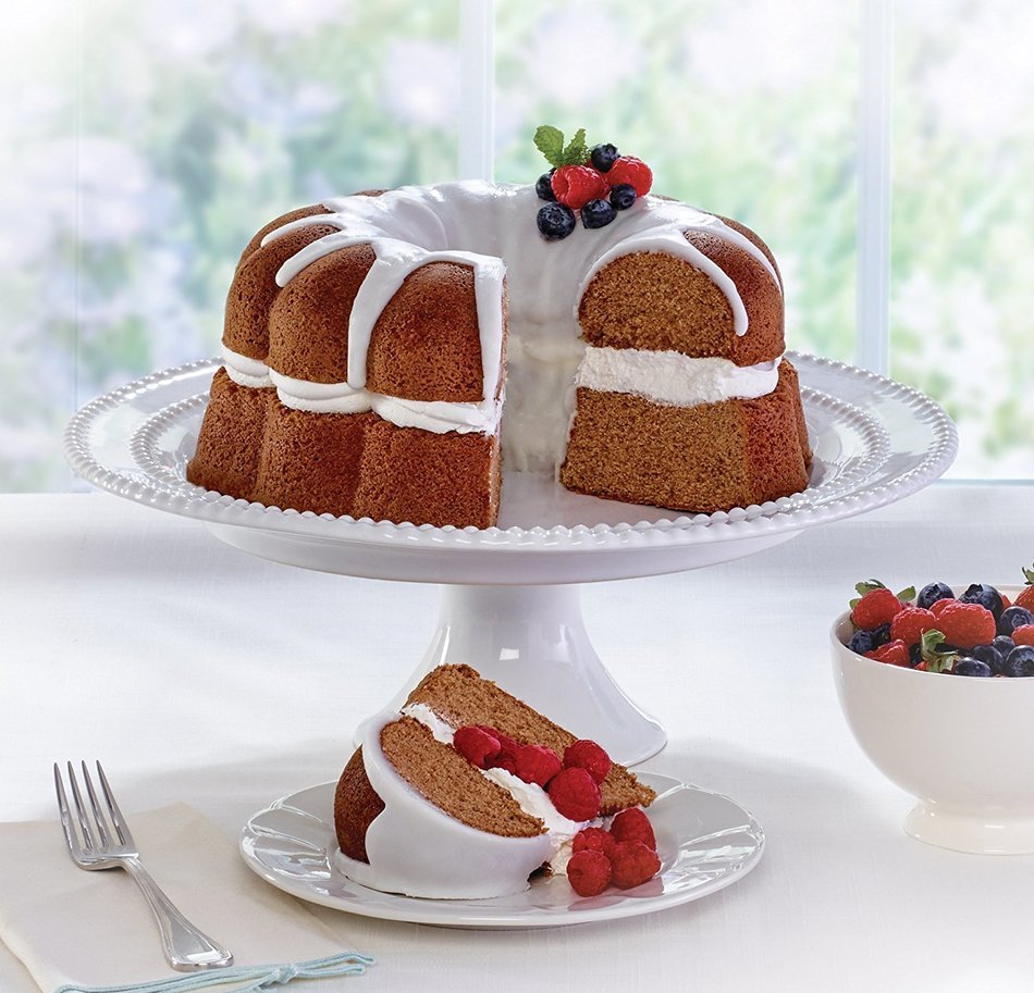 Baker's Advantage Fillables 2-Piece Non-Stick Round Cake Pan, 10-Inch N9