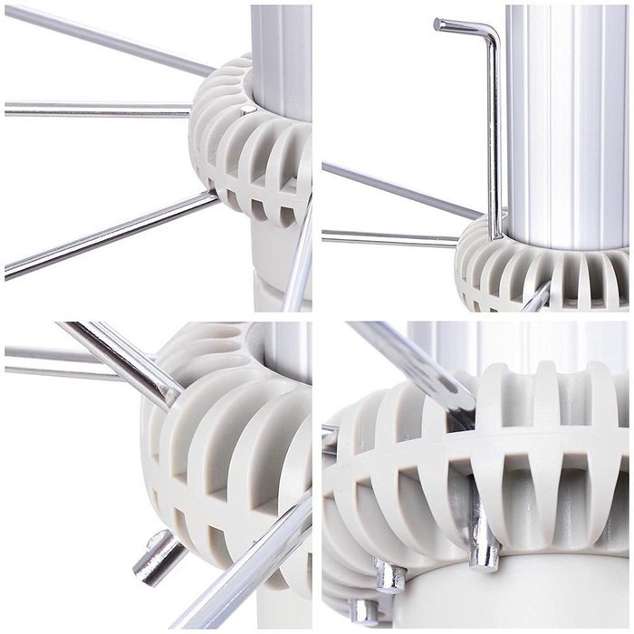 AMPERSAND SHOPS Portable Convenient Clothes Dryer Electric Folding Laundry Drying Rack N8