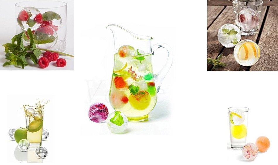 Ramini Brands Premium Whiskey Ice Ball Maker Mould Tray With Lid - Bonus Recipes - Jello Cake Pops Chocolate Candy... N11