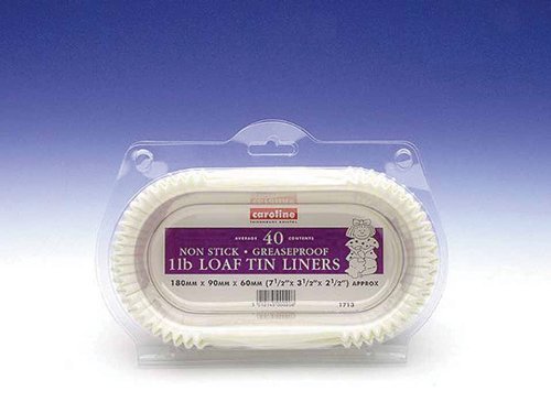 Caroline Packaging Loaf Tin Liners (40) 1lb