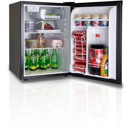Adjustable Thermostat 2.6-cu ft Capacity Refrigerator Color Black N2