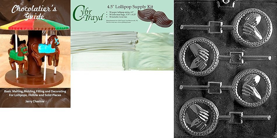 Cybrtrayd W052 Hands with Rings Lolly Wedding Chocolate Candy Mold N3