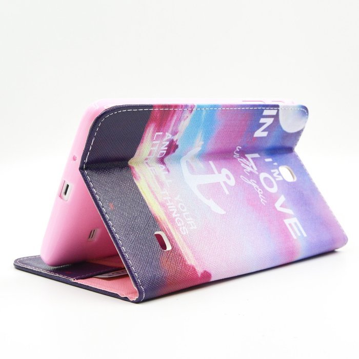 Tab 4 7.0 Case, Firefish Damage Resistance Case Premium PU Leather Wallet Card Slots Kickstand Feature Case for... N291