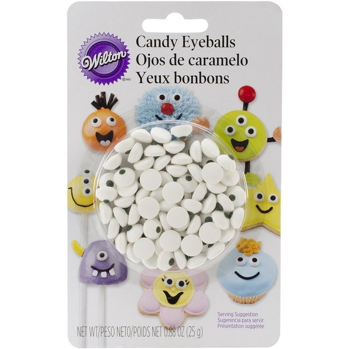 Wilton Icing Candy Decorating Stencil, Small Eyeballs N4
