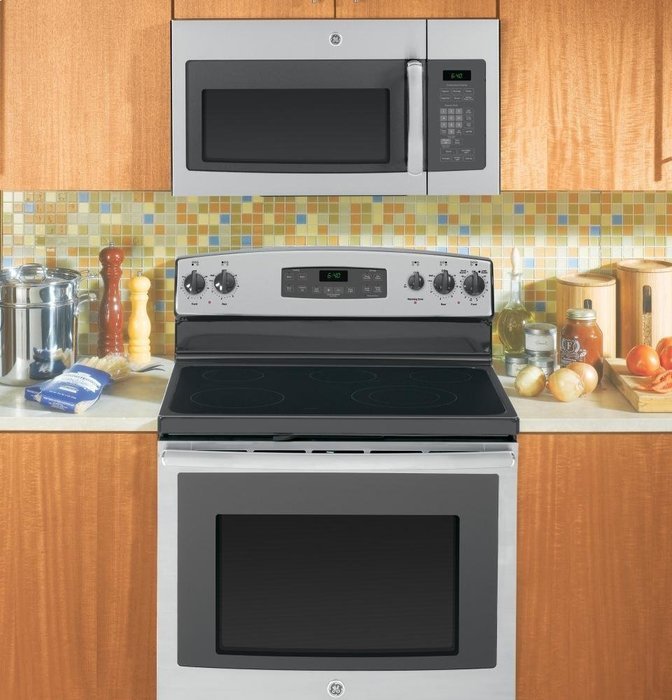 GE JVM6172SFSS 1.7 Cu. Ft. Stainless Steel Over-the-Range Microwave N3