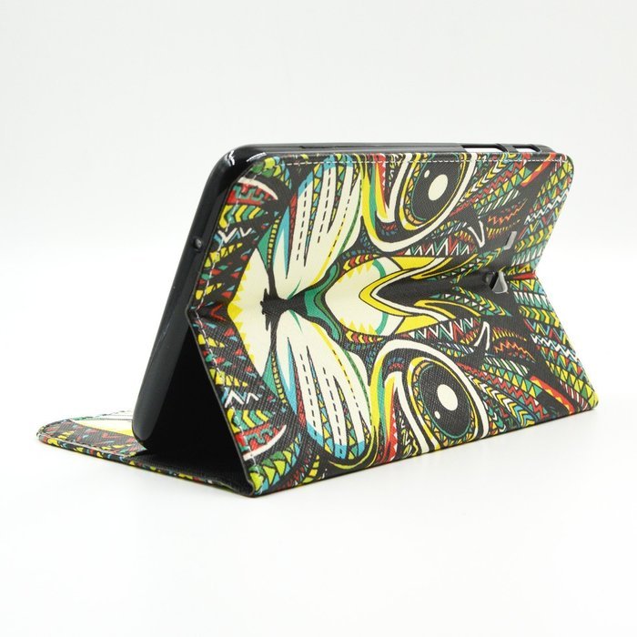 Tab 4 7.0 Case, Firefish Damage Resistance Case Premium PU Leather Wallet Card Slots Kickstand Feature Case for... N301