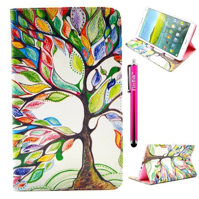 Tab 4 7.0 Case, Firefish Damage Resistance Case Premium PU Leather Wallet Card Slots Kickstand Feature Case for... N304