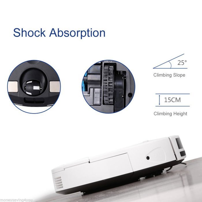Vacuum Robot with multi-point touch screen, wear resistance lower noise US Plug N2
