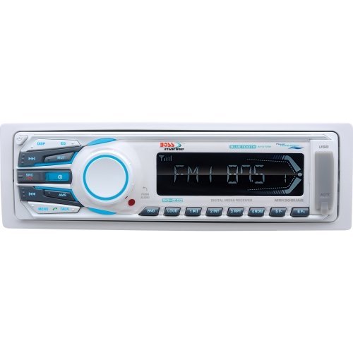 Boss Mr1308uab Marine Flash Audio Player . 200 W Rms . Ipod/Iphone Compatible . Mp3, Wma . Am, Fm . 18, 12 X Fm...
